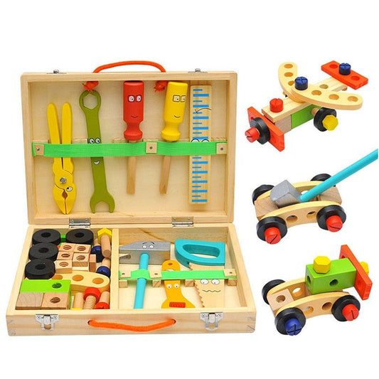 Fix-It Wooden Tool Box - Her Mighty Mind