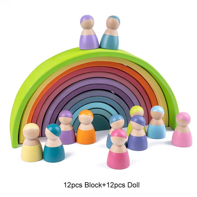 Rainbow Village Building Blocks - Luxe Edition - Her Mighty Mind