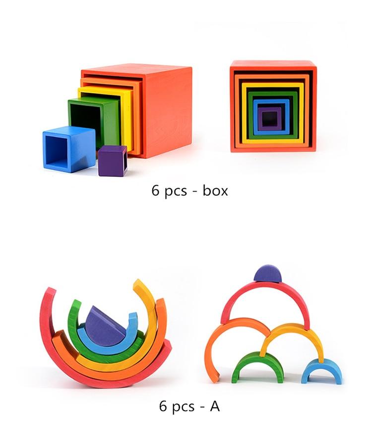 Rainbow Village Building Blocks - Luxe Edition - Her Mighty Mind